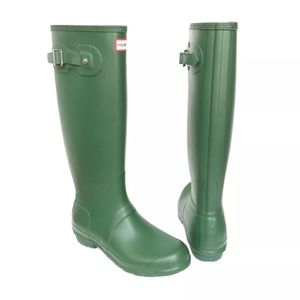 Hunter Original Tall Rain Boots Green Size 9